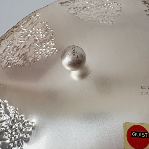 Vintage Silver Plated Footed Fruit Centerpiece Bowl Quist Made in West Germany - Picture 10 of 11